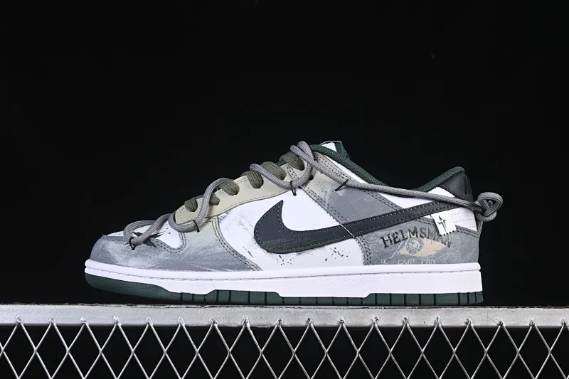 All Categories Nk SB Dunk Series Nk SB Dunk Low High-end Customized Low-top Shoes Nike SB Dunk Low "Just Do It" Straps Anniversary High-end Customized Low-top Casual Shoes DV0833-111
